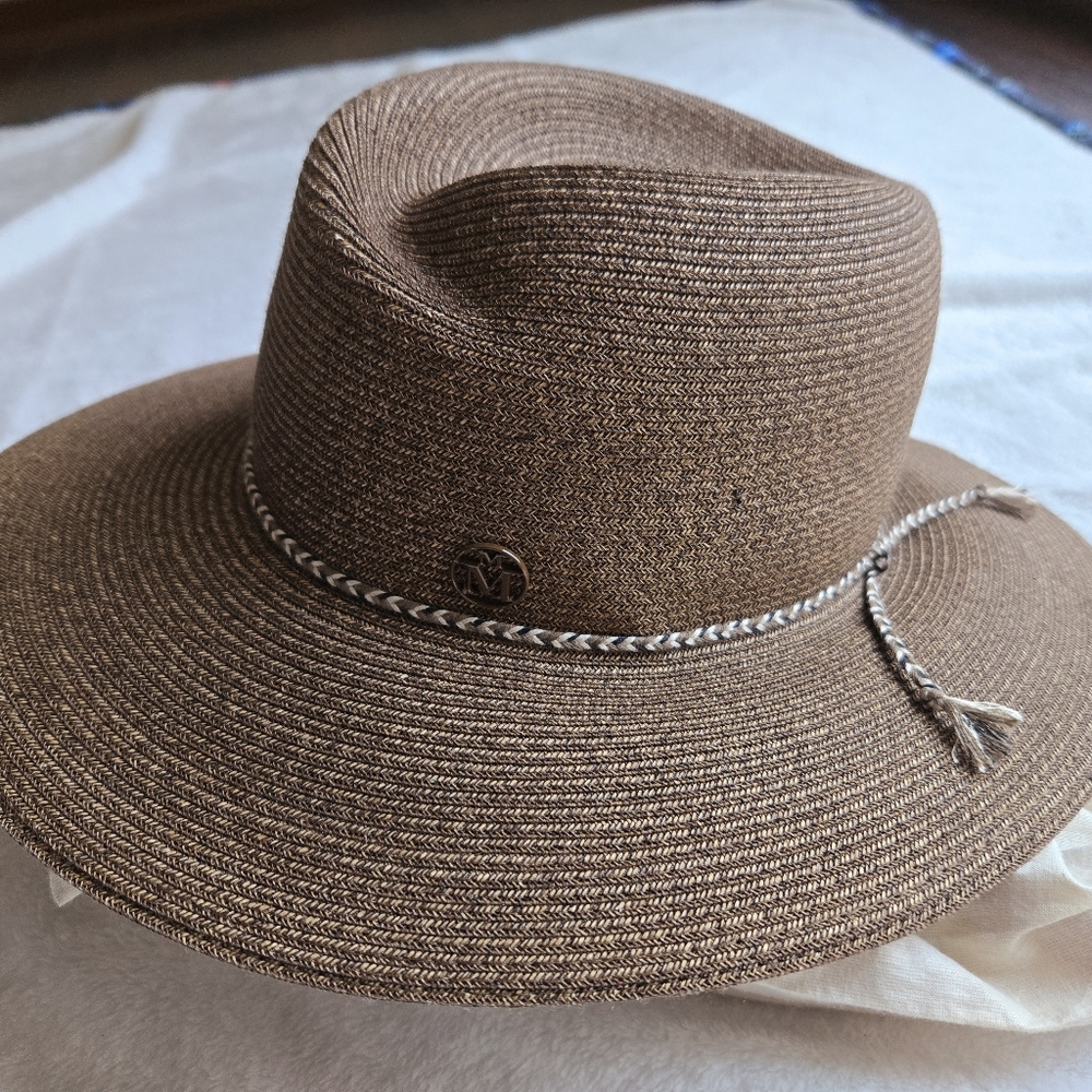 Maison Michel Virginie straw effect sun hat